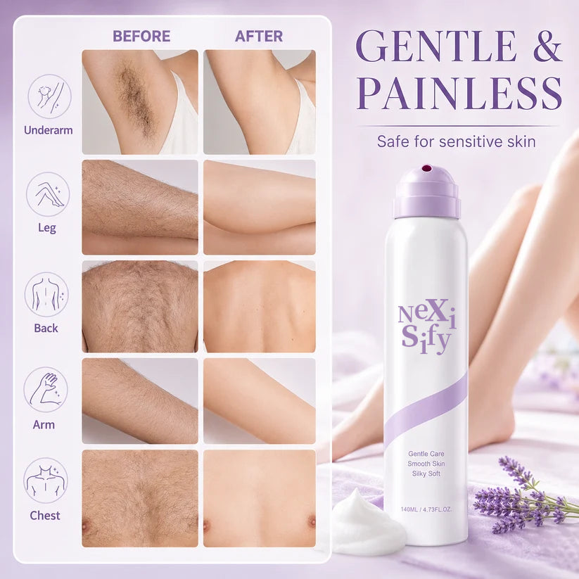 Nexisify Gentle Hair Removal Spray for Sensitive Skin,