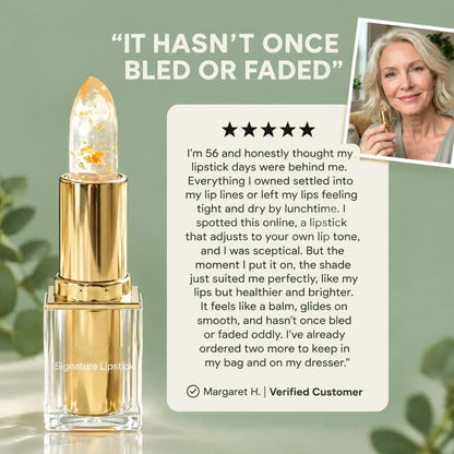Lipstick designed for mature lips