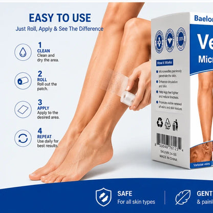 Micronthteedle Vein Repair Patch for Fast Spider Vein Relief